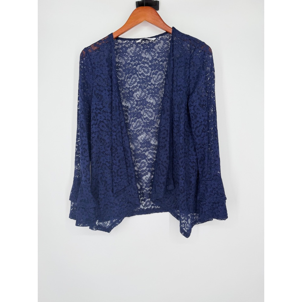 Meavour Womens Open Front‎ Lace Cardiagan Large Boho Romantic Feminine Coquette